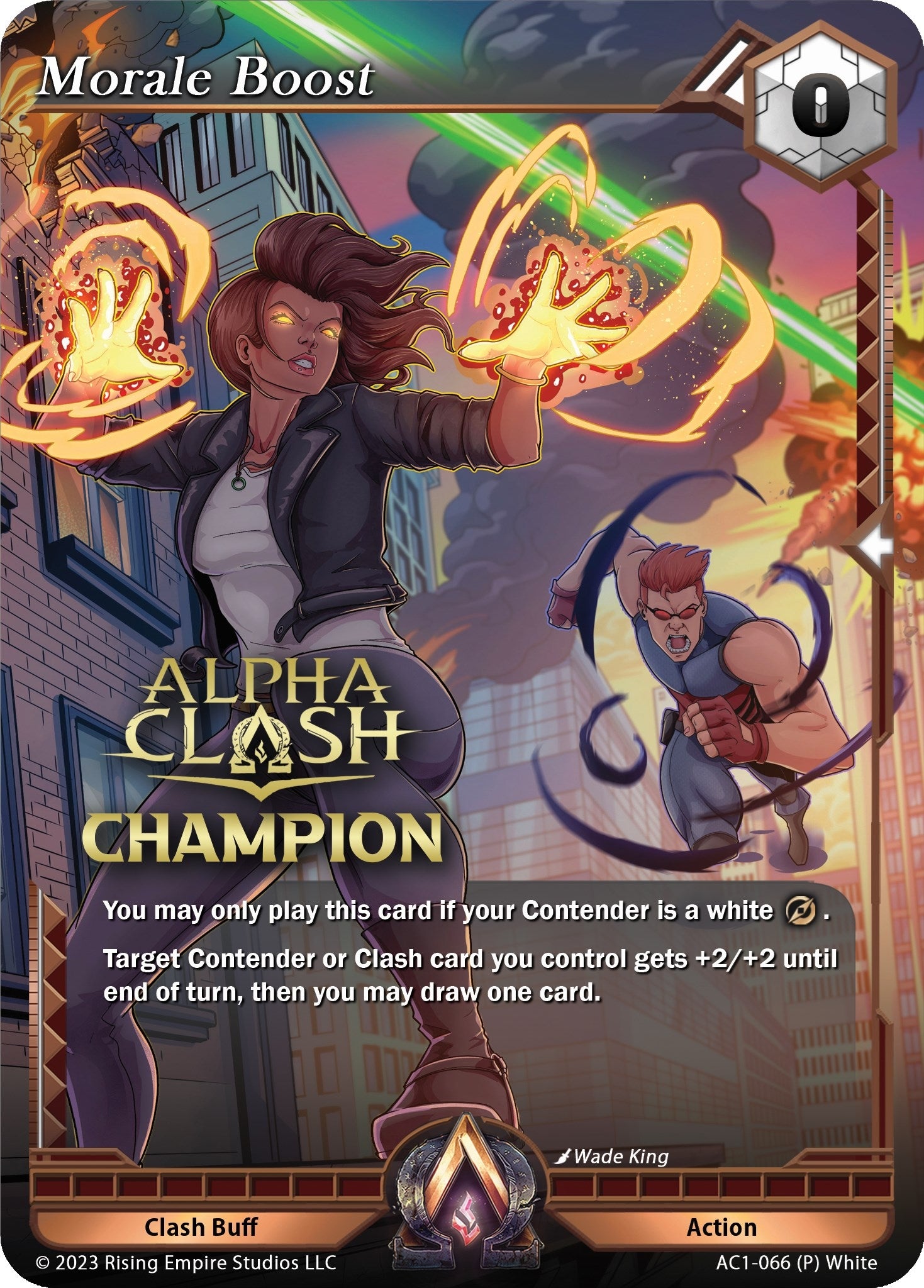 Image for Morale Boost (Champion) (The Awakening) (AC1-066) - Alpha Clash