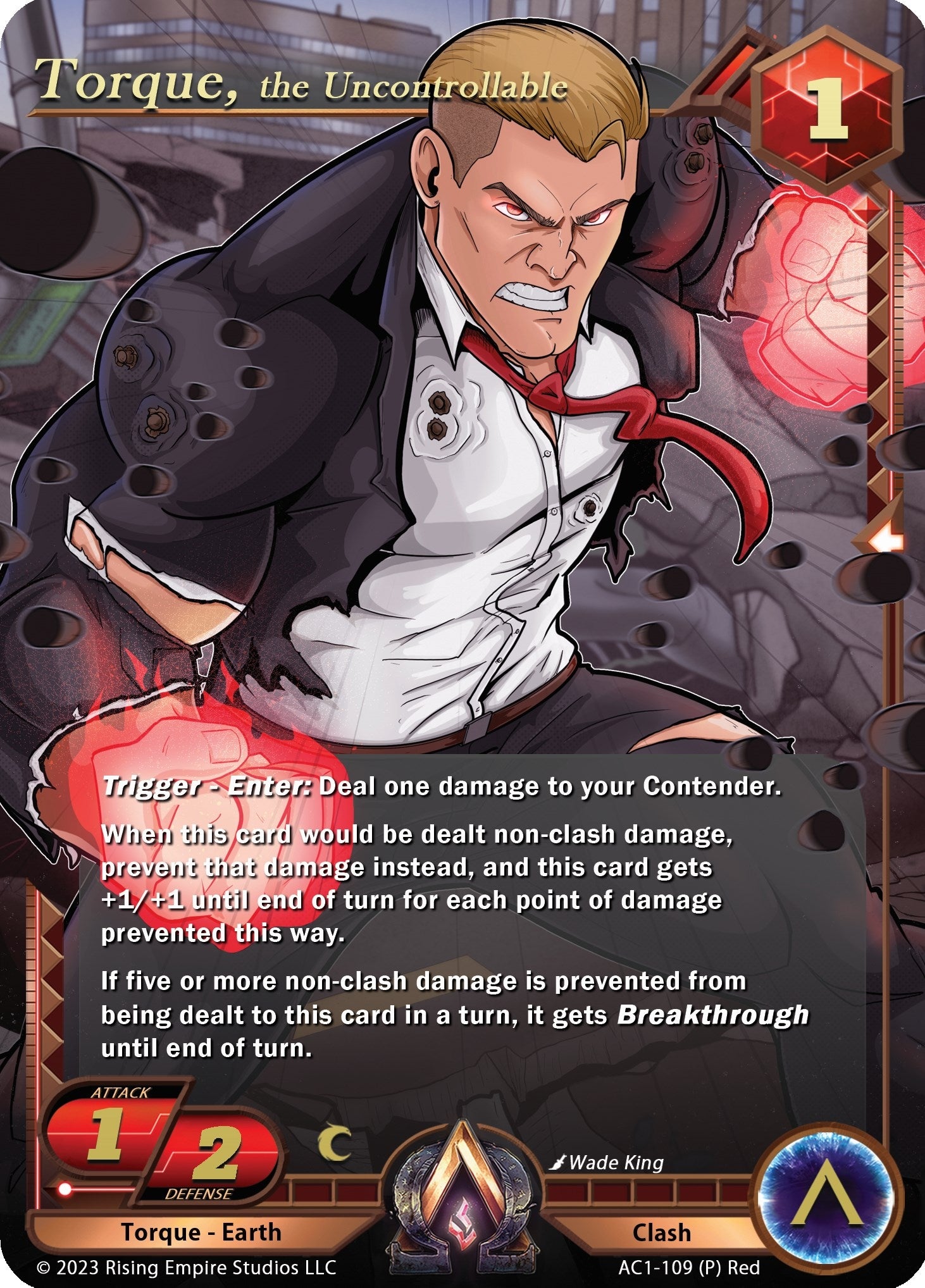 Image for Torque, the Uncontrollable (Team Covenant Promo) (The Awakening) (AC1-109) - Alpha Clash