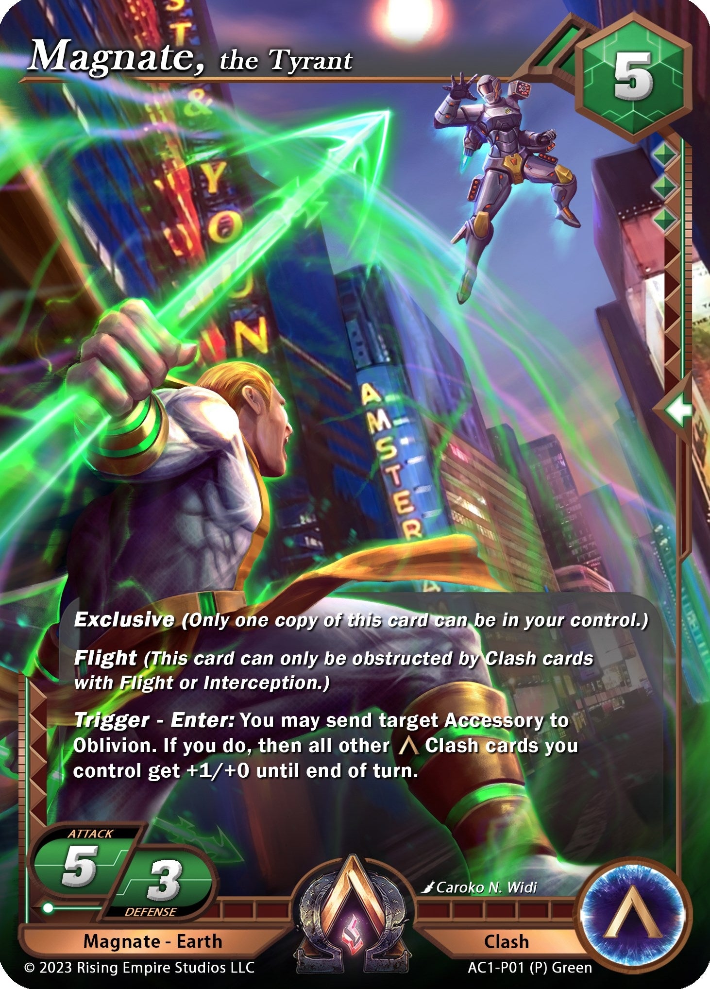 Image for Magnate, the Tyrant (The Awakening) (AC1-P01) - Alpha Clash