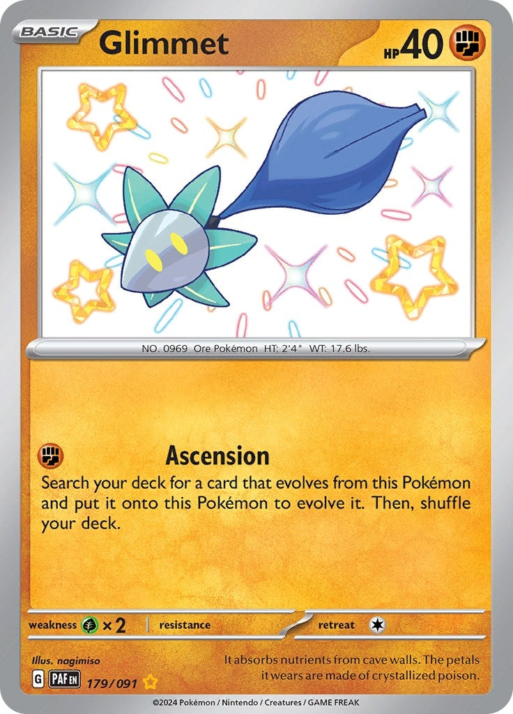 Image for Glimmet (SV: Paldean Fates) (179/091) - Pokemon
