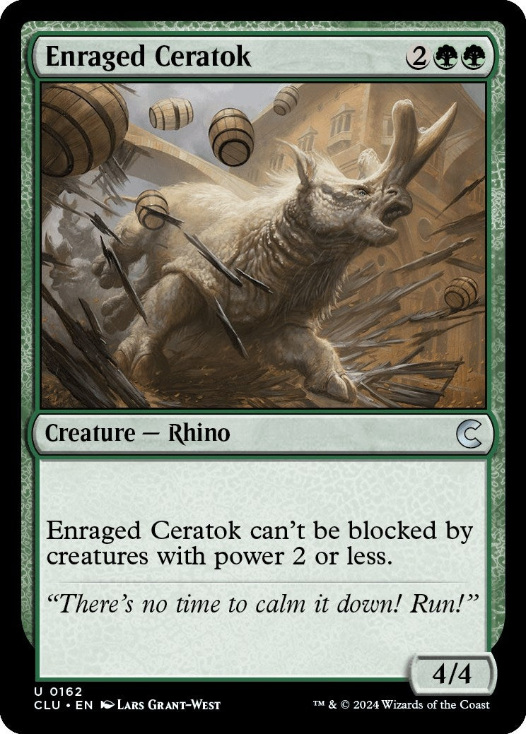 Image for Enraged Ceratok (Ravnica: Clue Edition) (162) - Magic: The Gathering