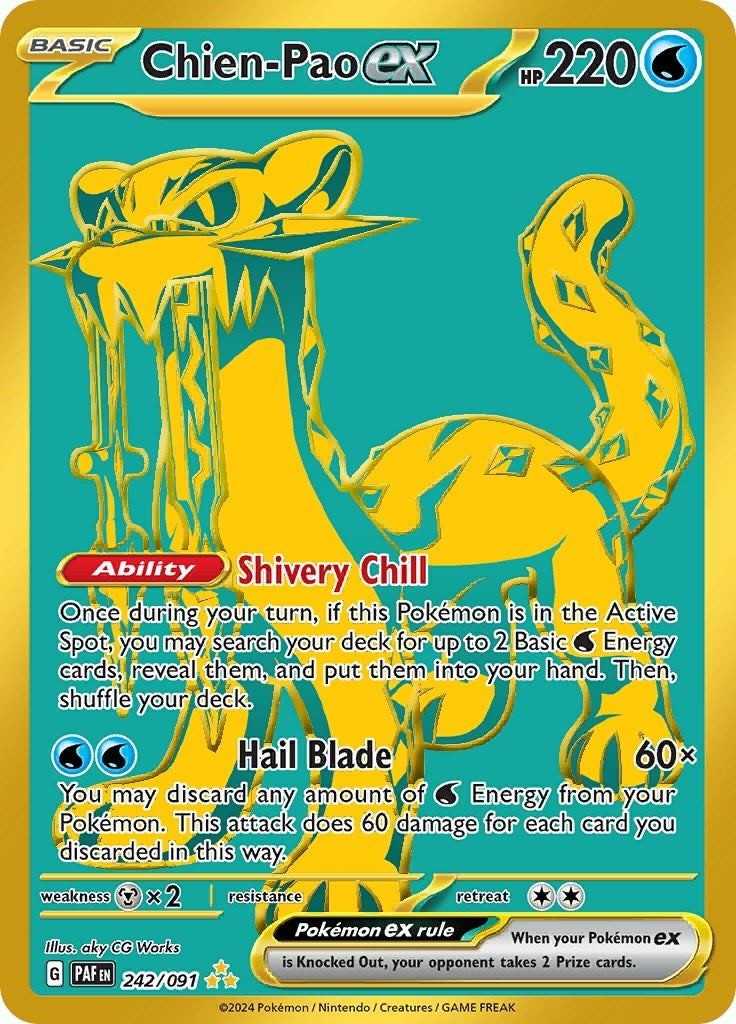 Image for Chien-Pao ex (SV: Paldean Fates) (242/091) - Pokemon