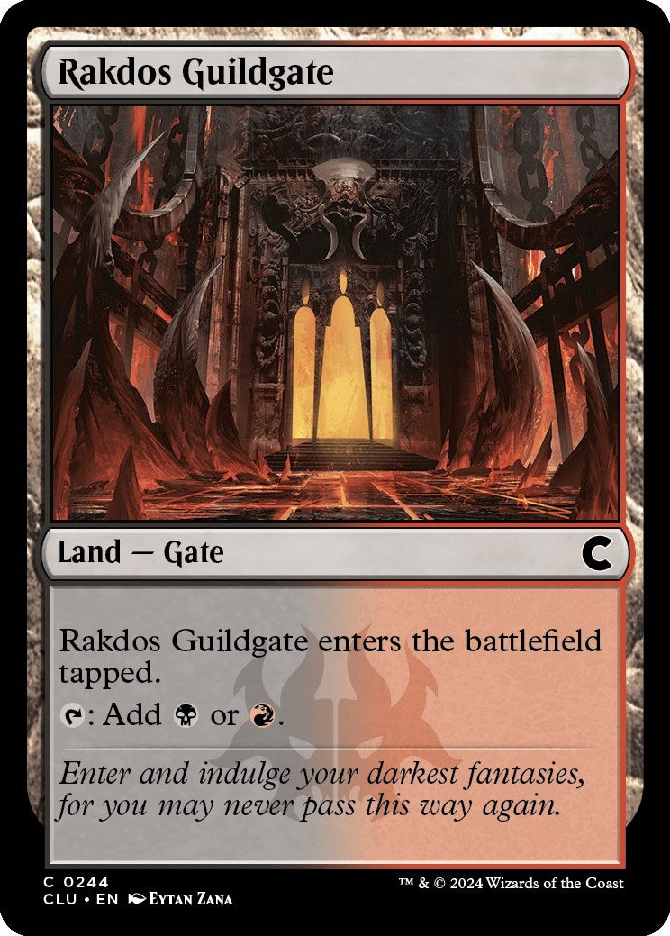 Image for Rakdos Guildgate (Ravnica: Clue Edition) (244) - Magic: The Gathering