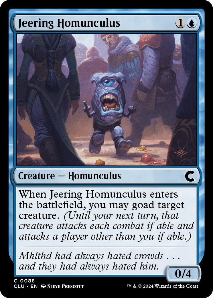 Image for Jeering Homunculus (Ravnica: Clue Edition) (88) - Magic: The Gathering