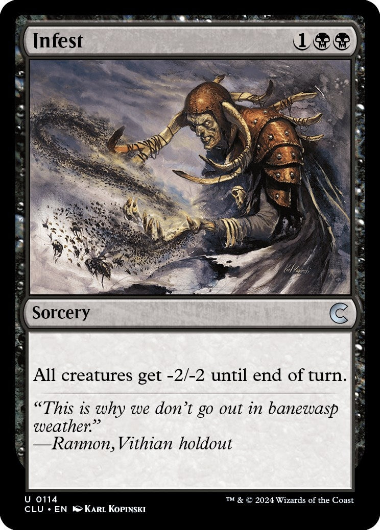 Image for Infest (Ravnica: Clue Edition) (114) - Magic: The Gathering