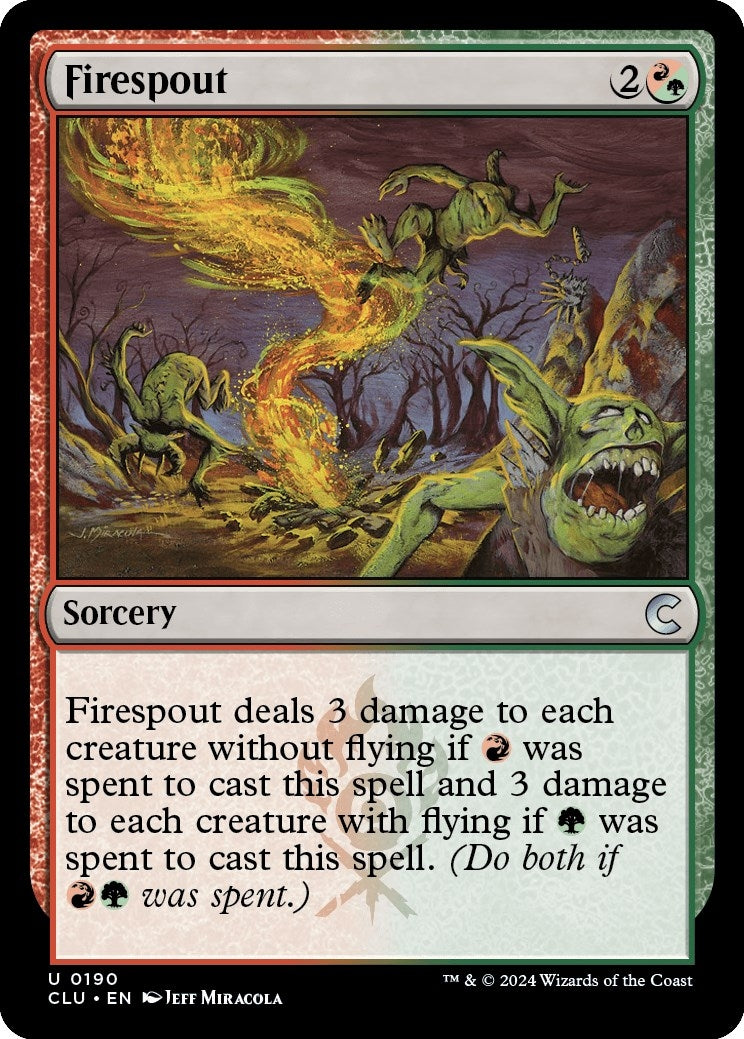 Image for Firespout (Ravnica: Clue Edition) (190) - Magic: The Gathering