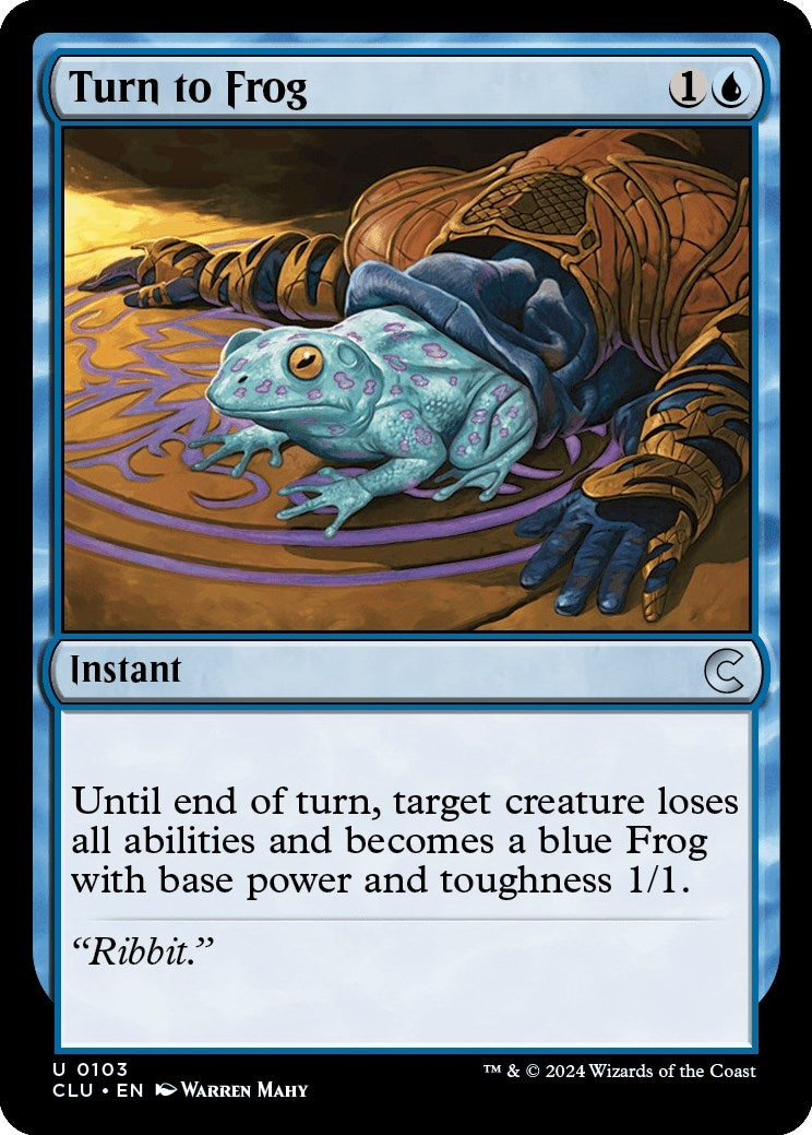 Image for Turn to Frog (Ravnica: Clue Edition) (103) - Magic: The Gathering