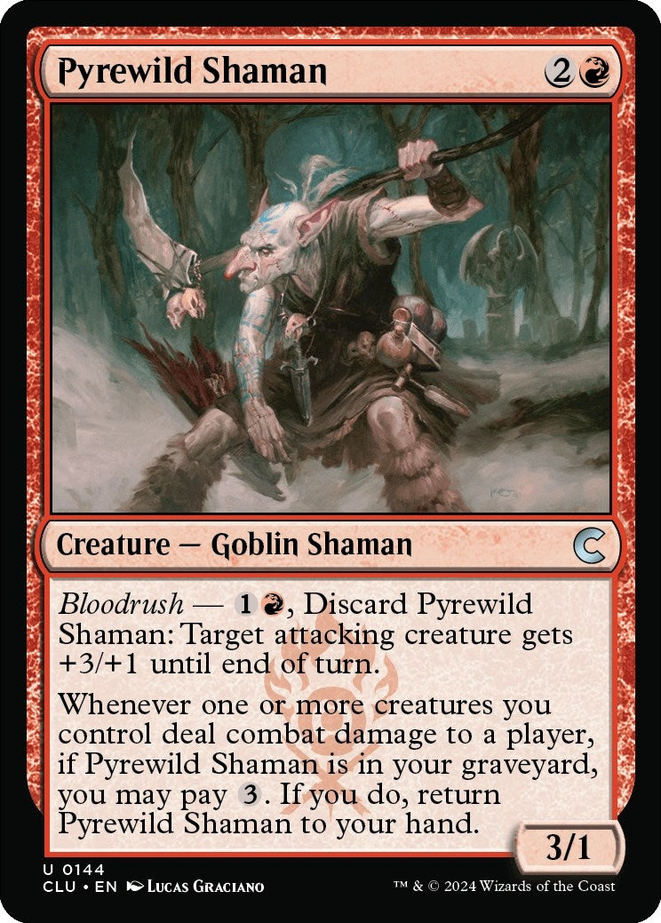 Image for Pyrewild Shaman (Ravnica: Clue Edition) (144) - Magic: The Gathering
