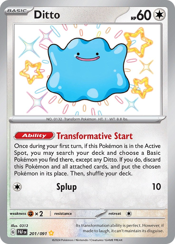 Image for Ditto (SV: Paldean Fates) (201/091) - Pokemon