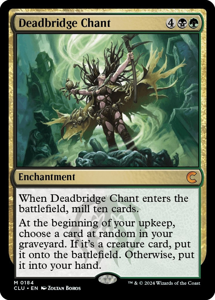 Image for Deadbridge Chant (Ravnica: Clue Edition) (184) - Magic: The Gathering