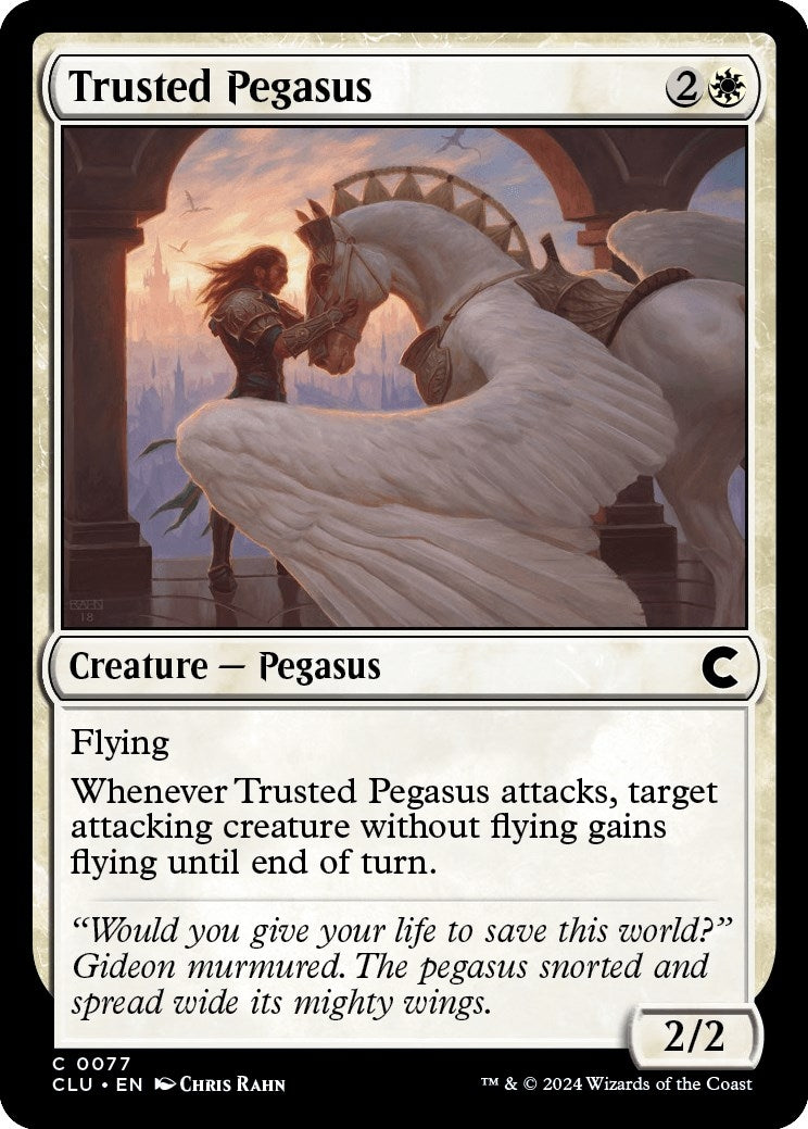 Image for Trusted Pegasus (Ravnica: Clue Edition) (77) - Magic: The Gathering