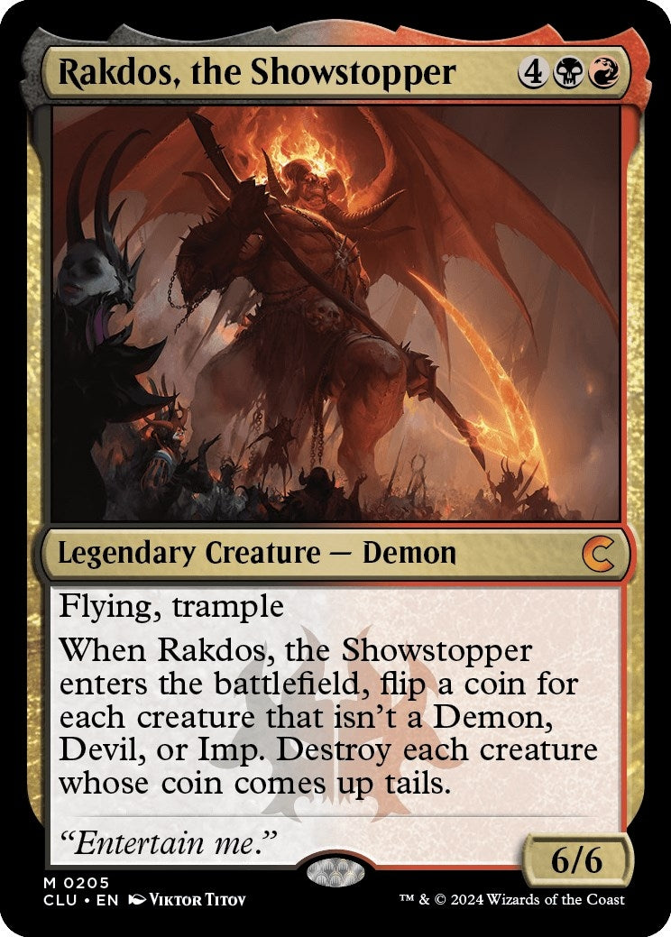 Image for Rakdos, the Showstopper (Ravnica: Clue Edition) (205) - Magic: The Gathering