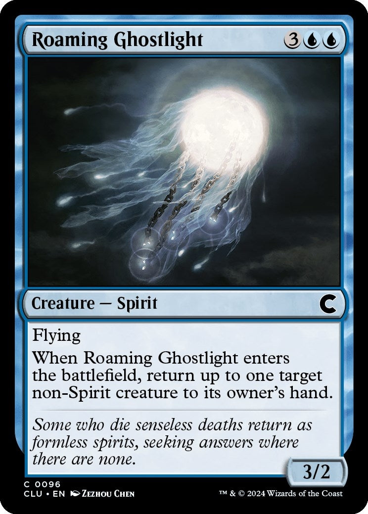 Image for Roaming Ghostlight (Ravnica: Clue Edition) (96) - Magic: The Gathering