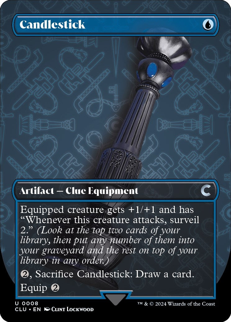 Image for Candlestick (Borderless) (Ravnica: Clue Edition) (8) - Magic: The Gathering