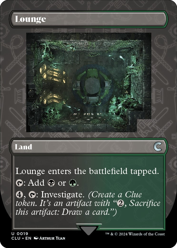 Image for Lounge (Borderless) (Ravnica: Clue Edition) (19) - Magic: The Gathering