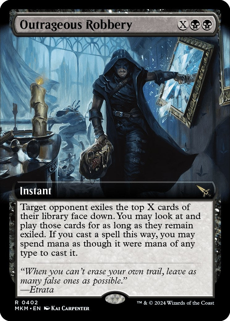Image for Outrageous Robbery (Extended Art) (Murders at Karlov Manor) (402) - Magic: The Gathering
