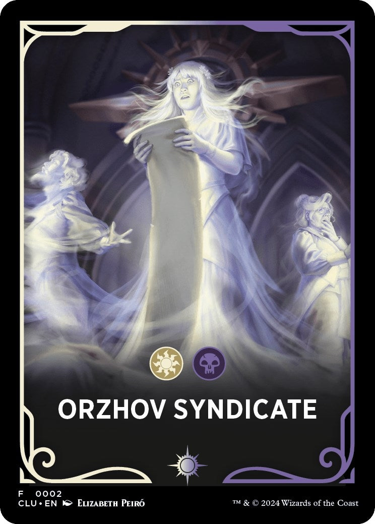 Image for Orzhov Syndicate Theme Card (Ravnica: Clue Edition) (2) - Magic: The Gathering