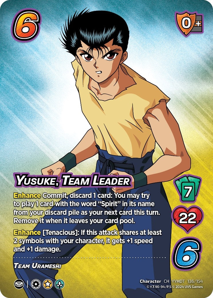 Image for Yusuke, Team Leader (Yu Yu Hakusho: Dark Tournament) (136/154) - UniVersus