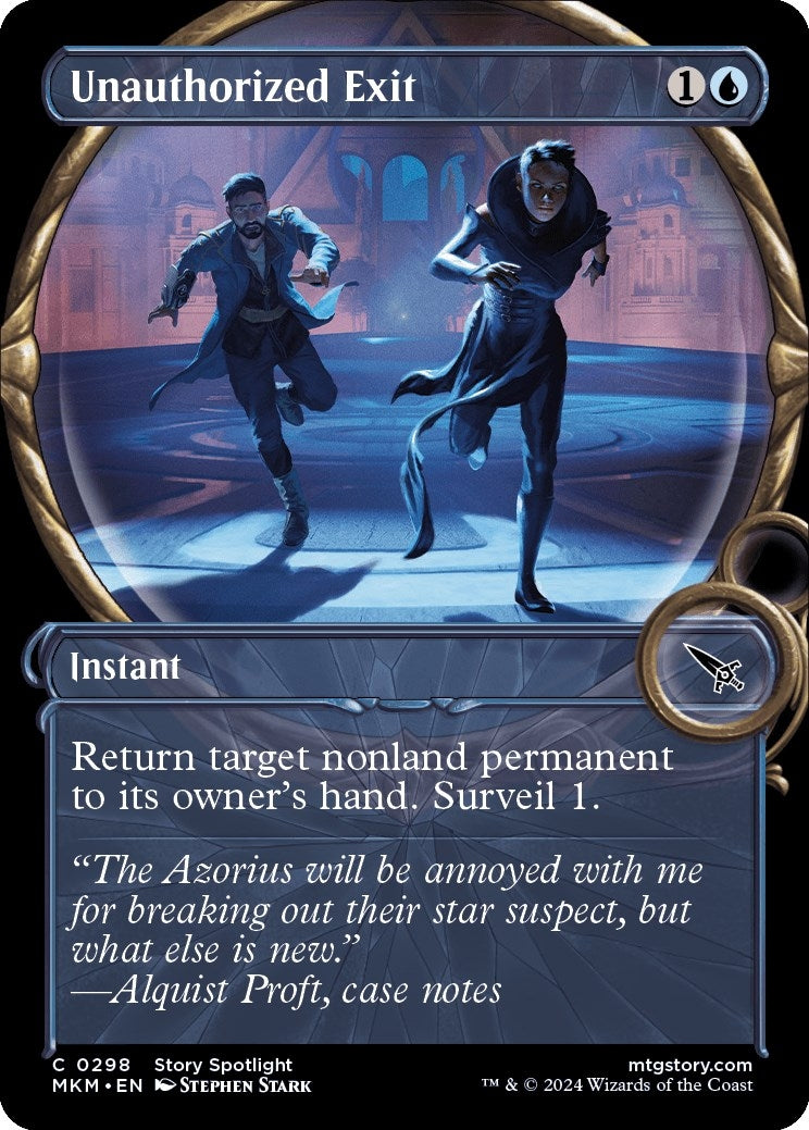 Image for Unauthorized Exit (Showcase) (Murders at Karlov Manor) (298) - Magic: The Gathering