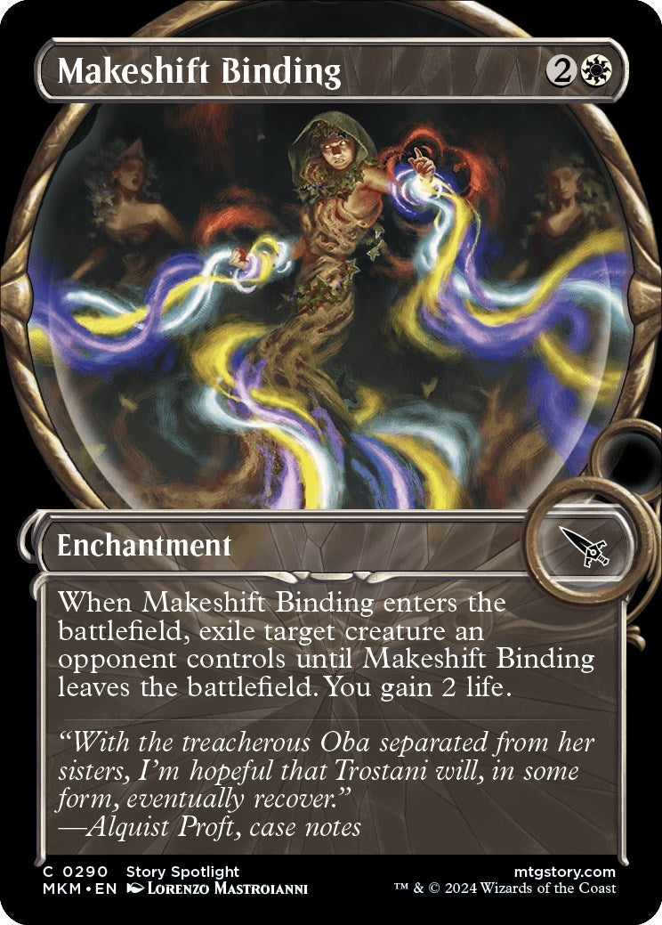 Image for Makeshift Binding (Showcase) (Murders at Karlov Manor) (290) - Magic: The Gathering