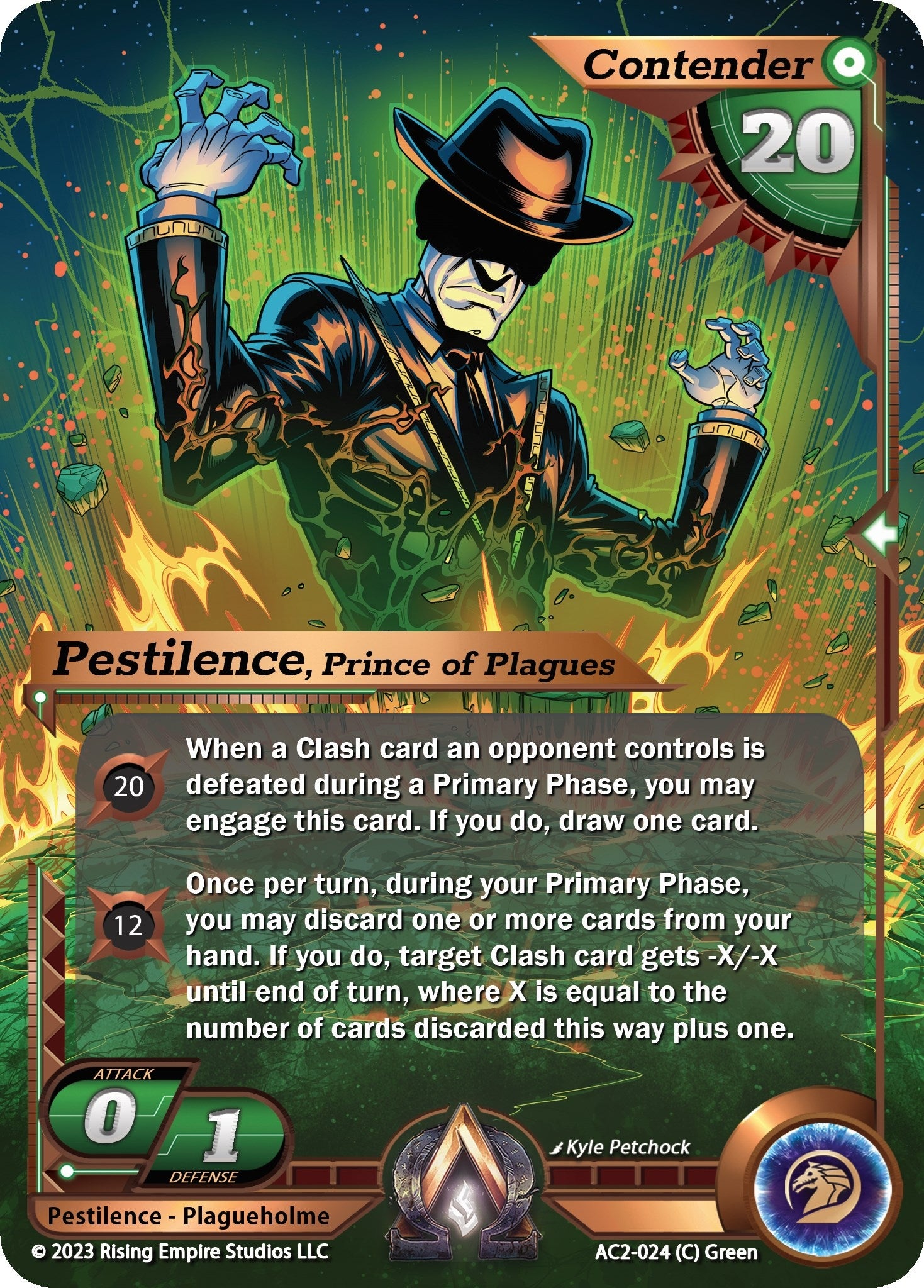 Image for Pestilence, Prince of Plagues (Clashgrounds) (AC2-024) - Alpha Clash