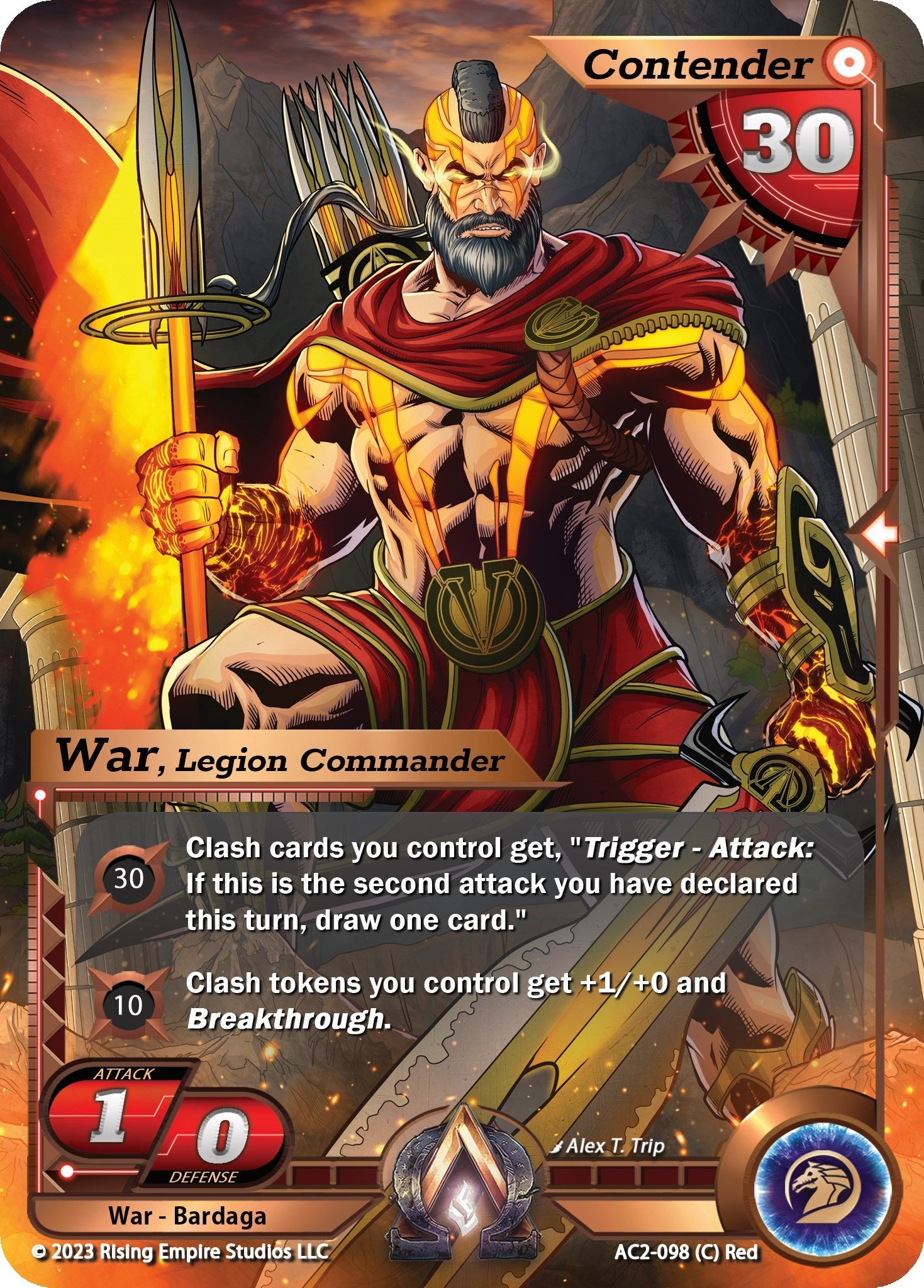 Image for War, Legion Commander (Clashgrounds) (AC2-098) - Alpha Clash