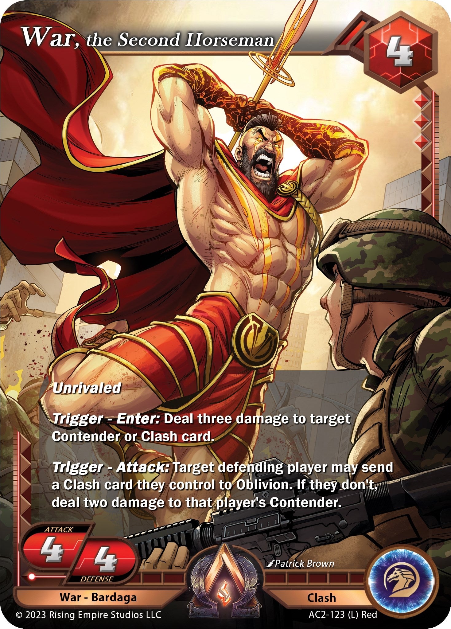 Image for War, the Second Horseman (Clashgrounds) (AC2-123) - Alpha Clash