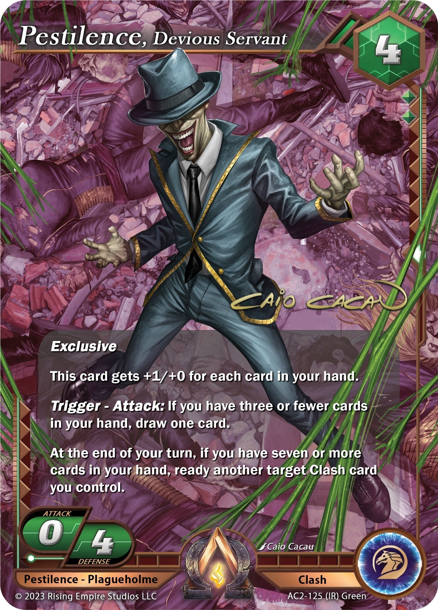 Image for Pestilence, Devious Servant (Iconic Rare) (Clashgrounds) (AC2-125) - Alpha Clash