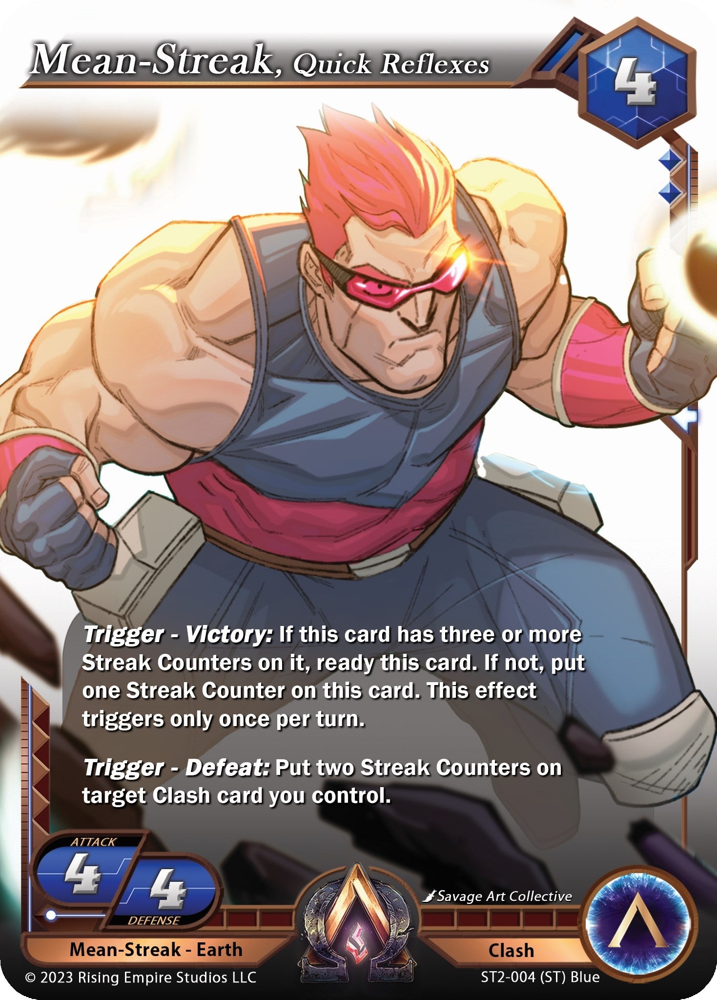 Image for Mean-Streak, Quick Reflexes (Clashgrounds) (ST2-004) - Alpha Clash