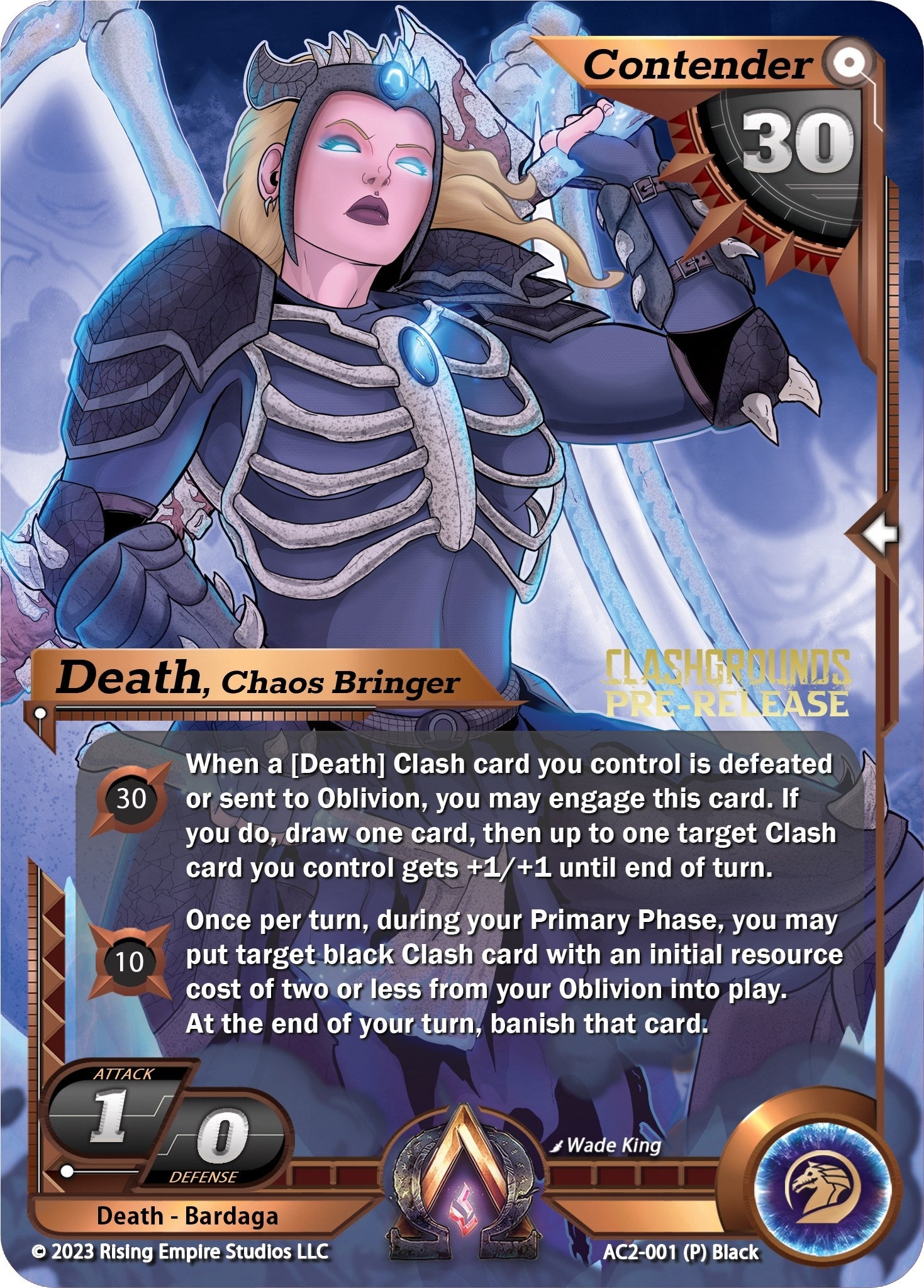 Image for Death, Chaos Bringer (Pre-Release) (Clashgrounds) (AC2-001) - Alpha Clash