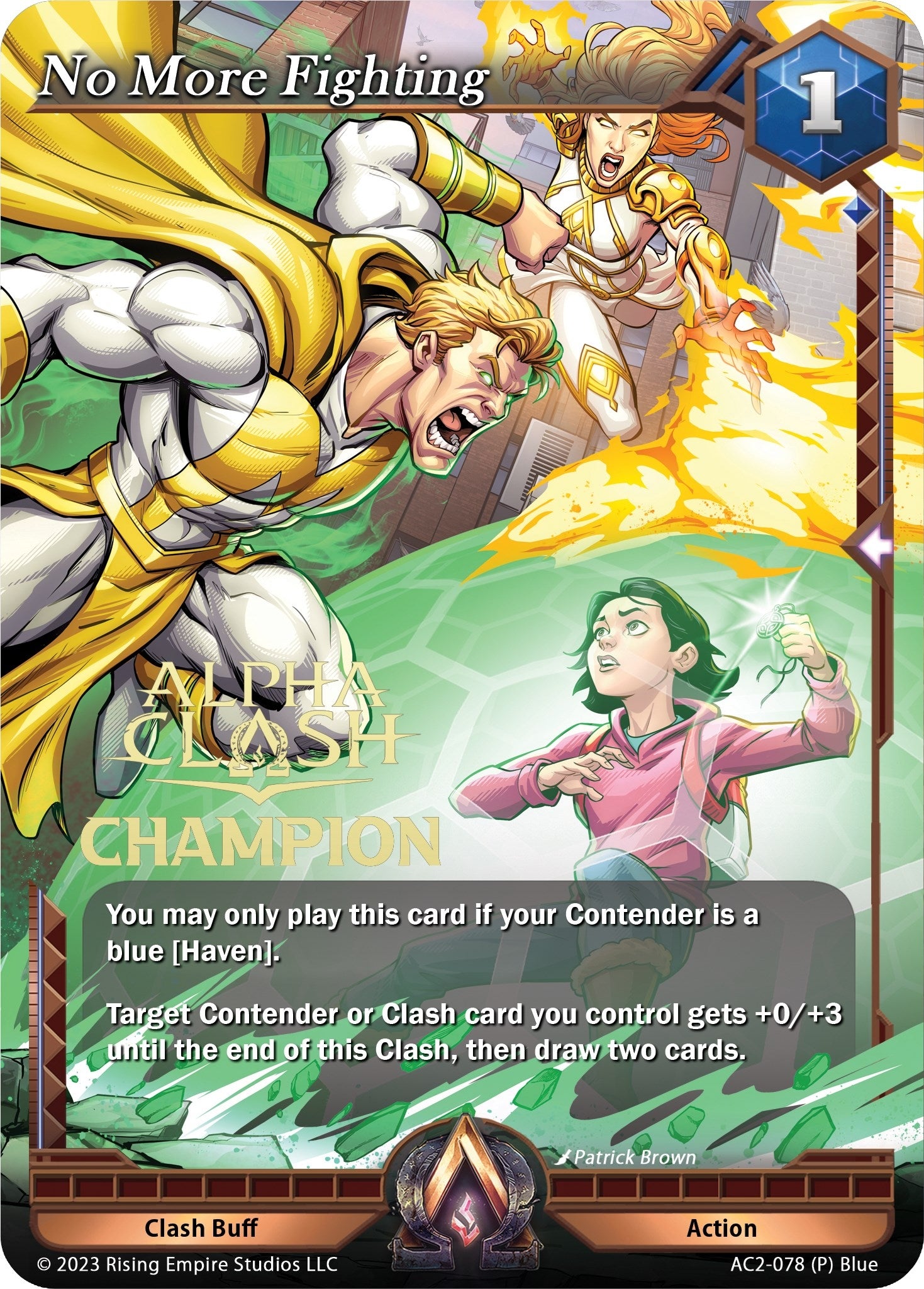 Image for No More Fighting (Champion) (Clashgrounds) (AC2-078) - Alpha Clash