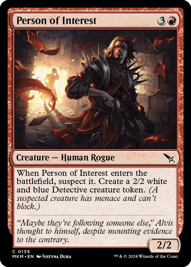 Image for Person of Interest (Murders at Karlov Manor) (139) - Magic: The Gathering
