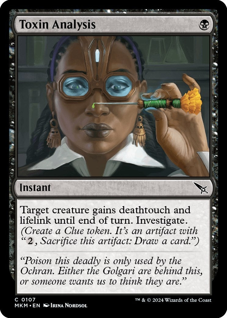 Image for Toxin Analysis (Murders at Karlov Manor) (107) - Magic: The Gathering