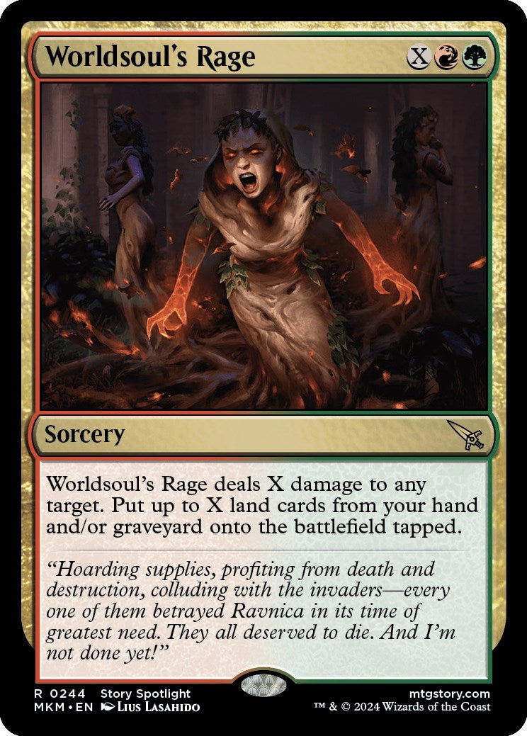 Image for Worldsoul's Rage (Murders at Karlov Manor) (244) - Magic: The Gathering