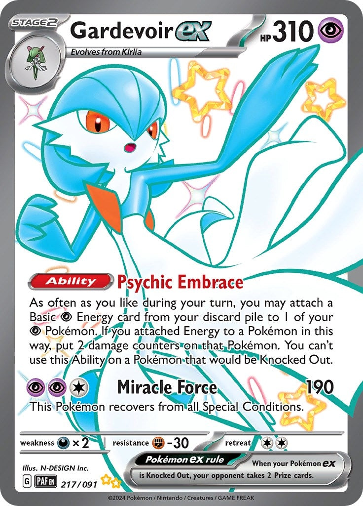Image for Gardevoir ex (SV: Paldean Fates) (217/091) - Pokemon