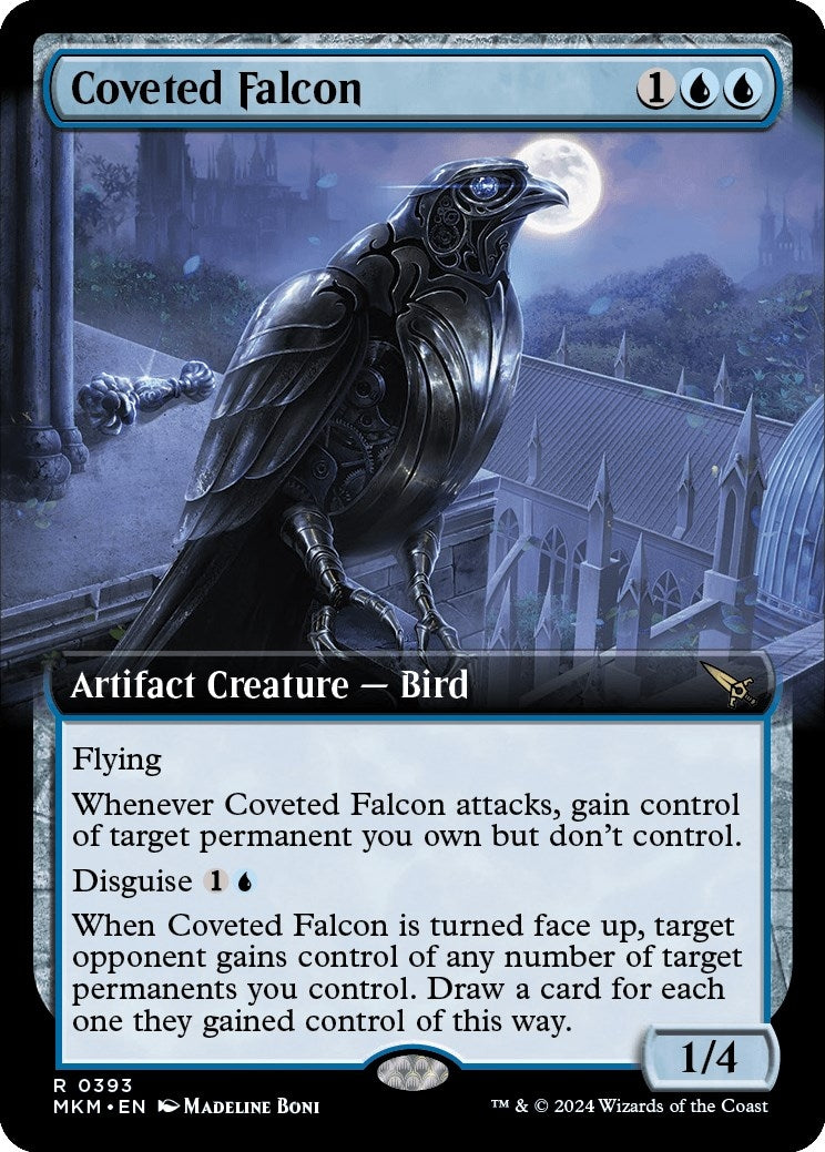 Image for Coveted Falcon (Extended Art) (Murders at Karlov Manor) (393) - Magic: The Gathering