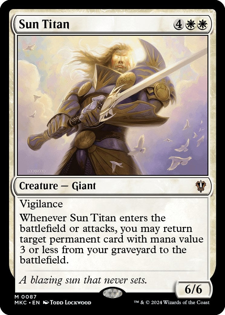 Image for Sun Titan (Commander: Murders at Karlov Manor) (87) - Magic: The Gathering