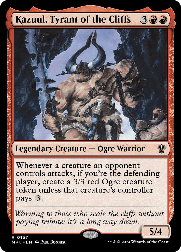 Image for Kazuul, Tyrant of the Cliffs (Commander: Murders at Karlov Manor) (157) - Magic: The Gathering