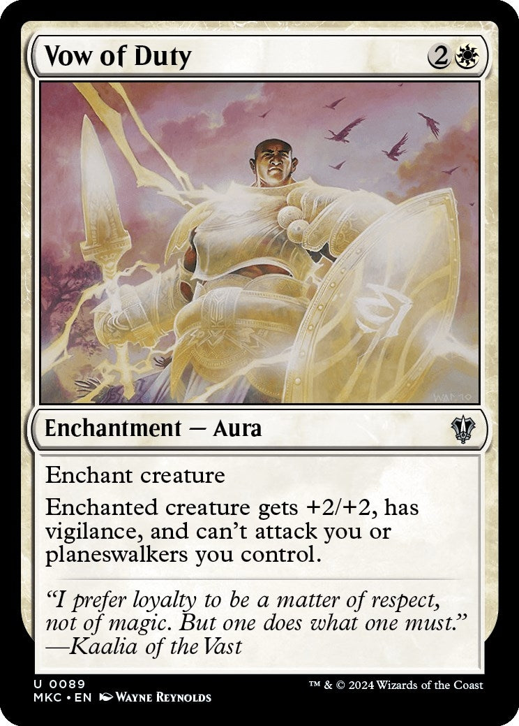 Image for Vow of Duty (Commander: Murders at Karlov Manor) (89) - Magic: The Gathering