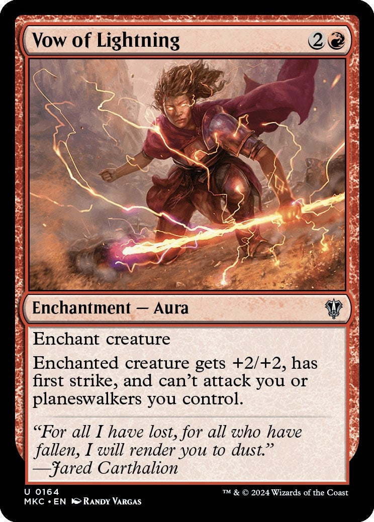 Image for Vow of Lightning (Commander: Murders at Karlov Manor) (164) - Magic: The Gathering