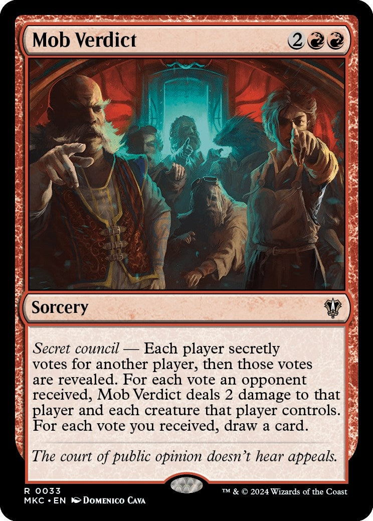 Image for Mob Verdict (Commander: Murders at Karlov Manor) (33) - Magic: The Gathering
