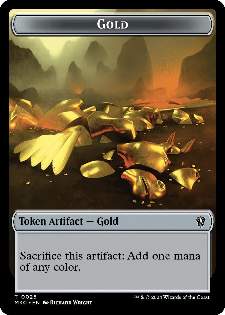 Image for Gold // Treasure Double-Sided Token (Commander: Murders at Karlov Manor) (25 // 26) - Magic: The Gathering