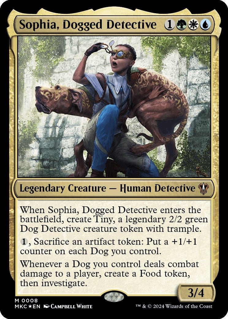 Image for Sophia, Dogged Detective (Commander: Murders at Karlov Manor) (8) - Magic: The Gathering