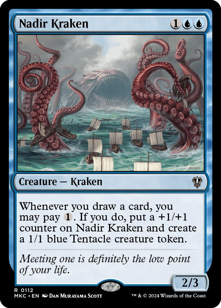 Image for Nadir Kraken (Commander: Murders at Karlov Manor) (112) - Magic: The Gathering