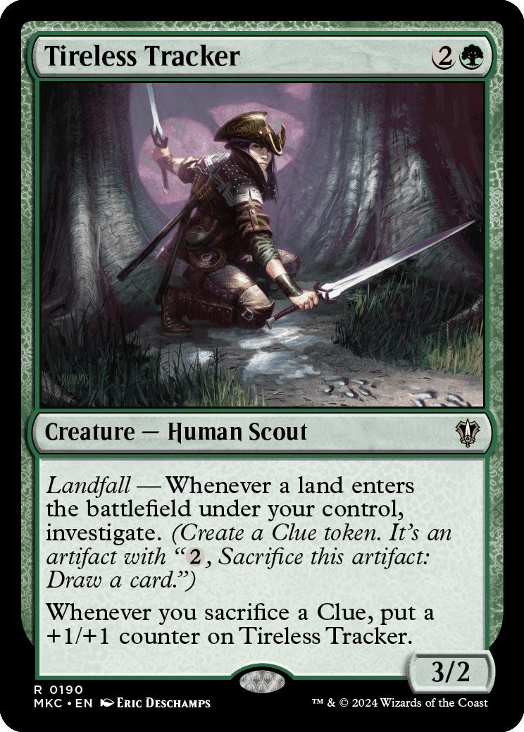 Image for Tireless Tracker (Commander: Murders at Karlov Manor) (190) - Magic: The Gathering