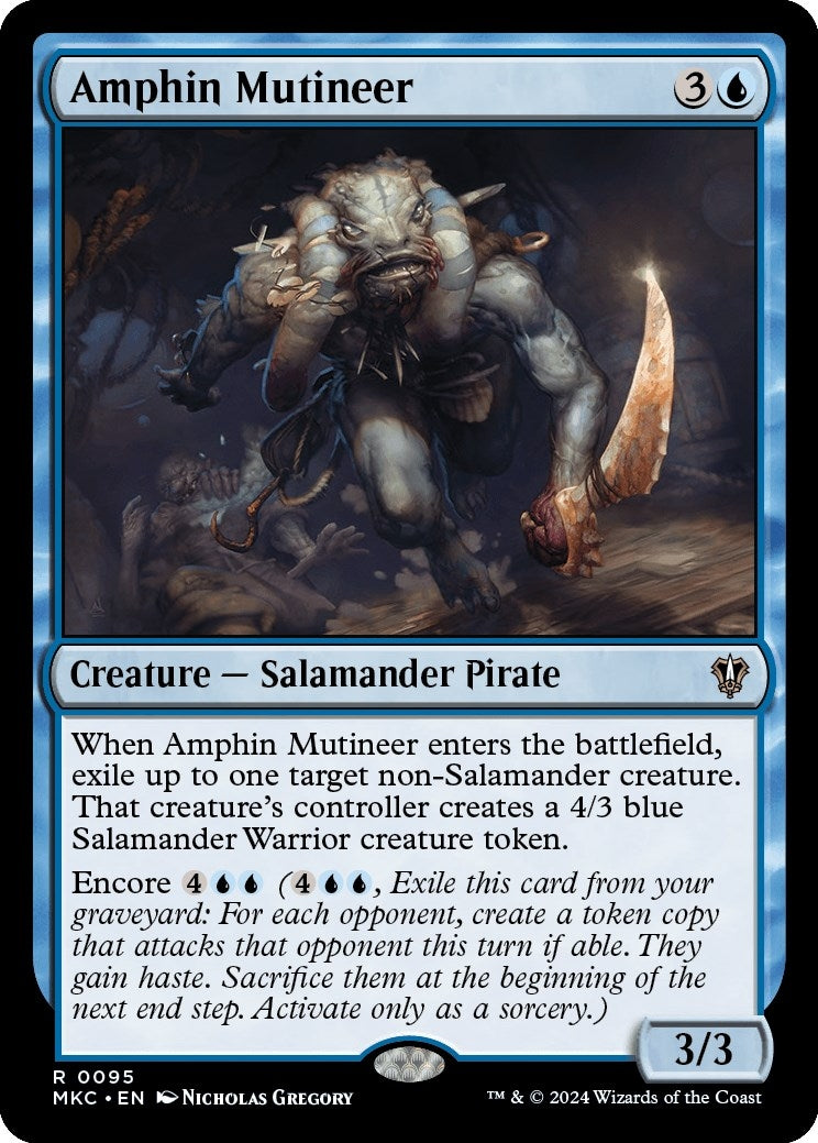 Image for Amphin Mutineer (Commander: Murders at Karlov Manor) (95) - Magic: The Gathering