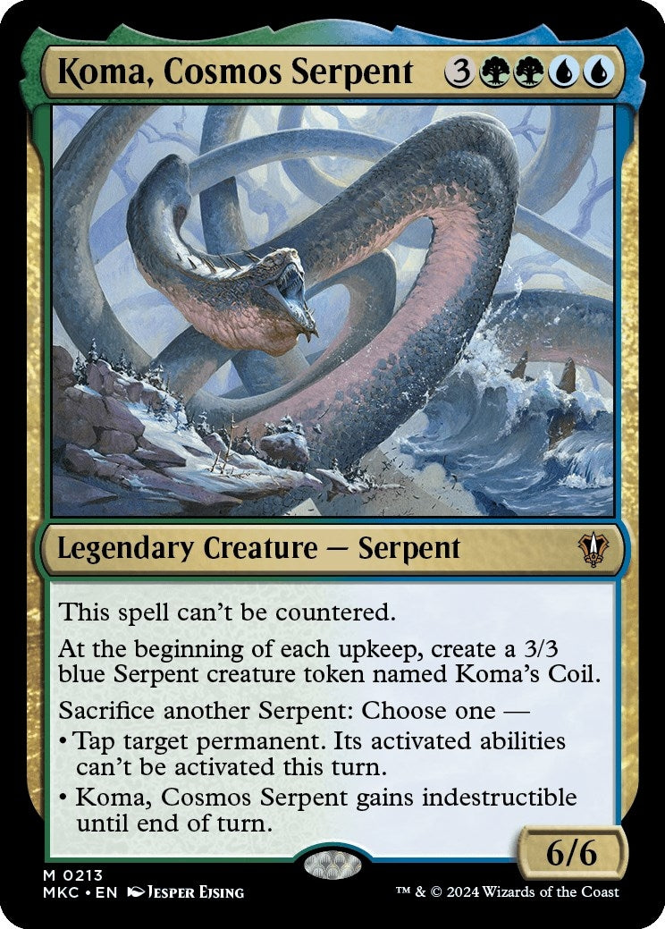 Image for Koma, Cosmos Serpent (Commander: Murders at Karlov Manor) (213) - Magic: The Gathering