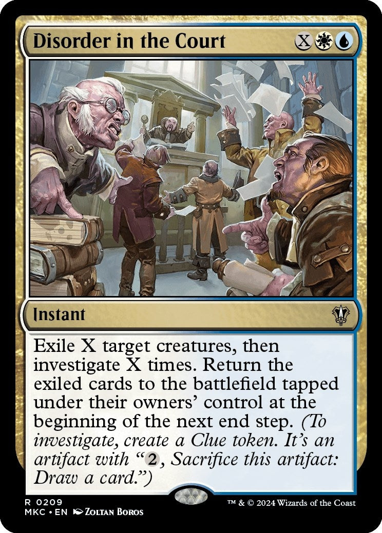 Image for Disorder in the Court (Commander: Murders at Karlov Manor) (209) - Magic: The Gathering