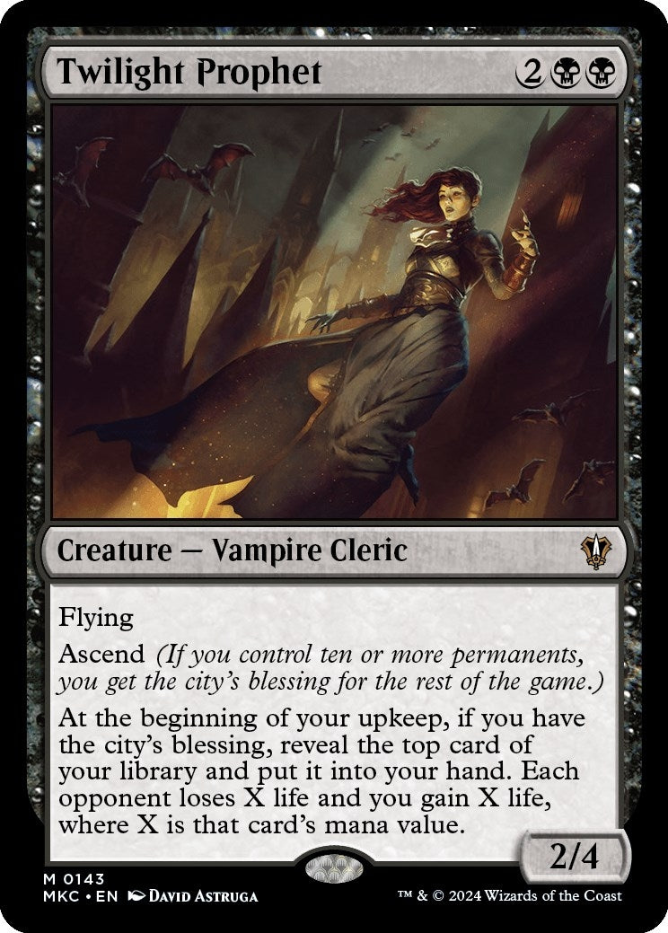 Image for Twilight Prophet (Commander: Murders at Karlov Manor) (143) - Magic: The Gathering