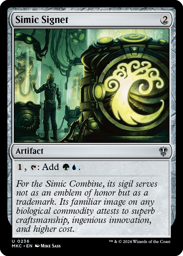 Image for Simic Signet (Commander: Murders at Karlov Manor) (236) - Magic: The Gathering